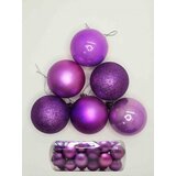 Home deco plastična kuglica/ ljubičasta 6 cm 24 kom | shoptok.hr