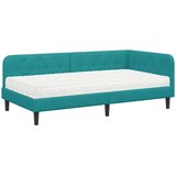  Kutni okvir kreveta Tirkizna 90 x 190 cm Baršun | Eponuda.com