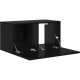vidaXL Set TV ormarića Crni hrast Konstruirano drvo Mali TV ormarić | shoptok.hr