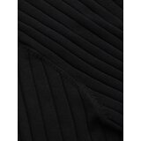 Ombre Men's SLIM FIT viscose vertical striped polo shirt - black | Shoptok.si