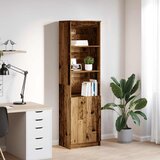  Visoka komoda boja staro drvo 50x35x180 cm konstruirano drvo | shoptok.hr