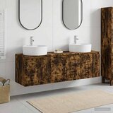  Set ormarića za kupaonicu 3 kom. Dimljeni hrast Smeđa 49,5 x 44,5 x 65 cm Cene