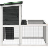  Kavez za zečeve sivi 102 x 90 x 84,5 cm od masivne borovine | Eponuda.com