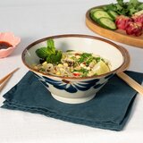 Rex London Plava/bež porculanska zdjelica za ramen 900 ml Flower – | shoptok.hr