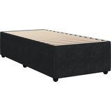  Boxspring krevet s madracem Crna 100 x 200 cm Baršun | shoptok.hr