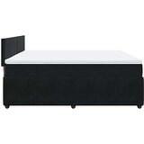  Krevet s oprugama i madracem crni 200x200 cm baršunasti | shoptok.hr
