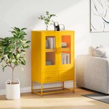 vidaXL Visoka komoda boja senfa 68x39x111,5 cm od čelika | shoptok.hr