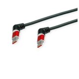 Secomp ROLINE 360° Rotation USB 2.0 Cable, C - C, M/M, 60W, Red Black, 2 m