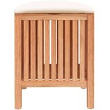 vidaXL Kopalniški stolček 40,5x40x52 cm trdna orehovina | Shoptok.si