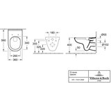 Villeroy Boch SIKOGEDVBOND30W wc školjka s kompletom geberit duofix 458.103.00.1 Delta30 | Shoptok.si