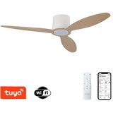  ZEVENTI - LED plafonski ventilator VENTORA LED/24W/230V Wi-Fi Tuya bela/hrast + daljinski upravljač | Eponuda.com