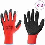 Rukavice za rad 12 pcs Crvena i Crna 9 / l Lateks premaz | shoptok.hr