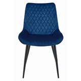 Brandless Stol VERDO - mornarsko modri žamet / črne noge x 1, (22055164) | Shoptok.si