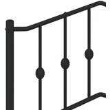  Metalno uzglavlje crno 200 cm | shoptok.hr