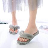 Smania puhasti natikači furryfaux sive | Shoptok.si