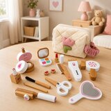  Wooden Beauty Set Makeup Cosmetic Bag Accessories 16 pcs. | shoptok.hr