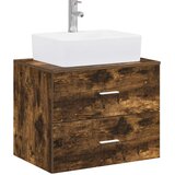 Set namještaja za kupaonicu Dimljeni hrast Konstruirano drvo Smeđa 62.5 x 44.5 x 50 cm | shoptok.hr