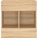  Zidni TV ormarić s LED svjetlima boja hrasta 58,5x30x60,5 cm Smeđa | shoptok.hr