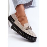 S. BARSKI Women's Leather Platform Loafers with Chain Detail S.Barski | shoptok.hr