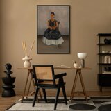  Slika - Frida Kahlo – Itzcuintli Dog with Me 80x120 U crnom drvenom okviru | shoptok.hr