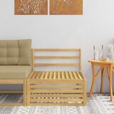  Srednji zunanji kavč Masiven les akacije Bela 83 x 79 x 73 cm, (5000270603) | Shoptok.si