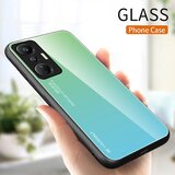 INORCO Za Infinix Hot 20S 4G protiprašno gradientno kaljeno steklo hrbtne lupine PC + TPU telefonska torbica, (22034179) | Shoptok.si