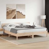  Okvir kreveta s uzglavljem 200 x 200 cm od masivne borovine | shoptok.hr