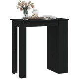 vidaXL Barski stol sa stalkom za pohranu crni 102x50x103,5 cm iverica | shoptok.hr