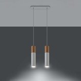  Sollux SL.0629 - Luster na sajli PABLO 2xGU10/40W/230V bela | Eponuda.com