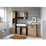 MID.YOU Kopalnica Mone, Barva Hrasta, Siva, 4-Delna | Shoptok.si