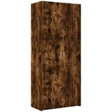 Maison Chic Visoka omara - Komoda - Predalnik dimljeni hrast 80x42,5x185 cm inženirski les, (21721102) | Shoptok.si