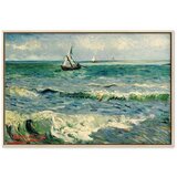  Slika - Vincent van Gogh – Seascape at Saintes-Maries 90x60 U prirodnom drvenom okviru | shoptok.hr