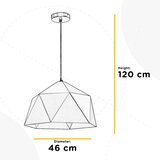 ONLI VISEČA SVETILKA 46/120 cm E27 | Shoptok.si