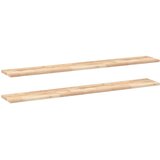  Plutajuće police 2 kom 160x20x2 cm Neobrađeno puno drvo akacije | shoptok.hr