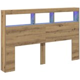 Ormarić za uzglavlje LED boja artisan hrast 160x17x102 cm | shoptok.hr