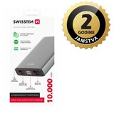 Swissten Dodatna baterija - Power Bank 10000mAh, USB, USB-C, microSD, aluminij | shoptok.hr