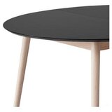 Hammel Furniture Okrogla raztegljiva jedilna miza z dodatno ploščo in s črno mizno ploščo ø 135 cm Meza – | Shoptok.si