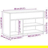  Lavica za čevlje iz starega lesa 80x30x45 cm | Shoptok.si