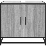 vidaXL Kupaonski ormarić za umivaonik sivi Sonoma 65x33x60 cm | shoptok.hr