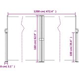  Bočna tenda na uvlačenje smeđa 160 x 1200 cm | shoptok.hr