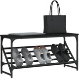  Stalak za cipele crni 90 x 30 x 45 cm od konstruiranog drva | shoptok.hr