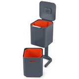 Joseph Joseph Siv jeklen koš za smeti za ločevanje odpadkov 40 l Totem Compact – | Shoptok.si