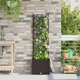 vidaXL Vrtni lonci Tamnosmeđi Plastična smola 40 x 40 x 143 cm Lonci Cijene