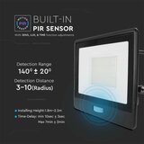  led reflektor sa senzorom LED/50W/230V 6500K IP65 crni | Eponuda.com