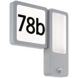 Eglo Cheira vanjska zidna, led, 2x2,65w, 570lm, 3000k, sa senzorom i brojem, srebrno/bijela | shoptok.hr
