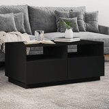  The Living Store Klubska mizica z LED lučkami črna 90x49x40 cm - Klubska Mizica, (21498613) Cene