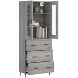  Visoka komoda siva sonome 69,5x34x180 cm od konstruiranog drva | shoptok.hr