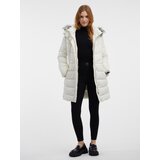 Orsay Women's Cream Quilted Coat with Faux Fur - Women | Shoptok.si