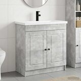  Set namještaja za kupaonicu Betonska siva 78,5 x 37,5 x 81 cm | shoptok.hr