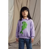 Mini Rodini Otroški pulover Dolphin vijolična barva
